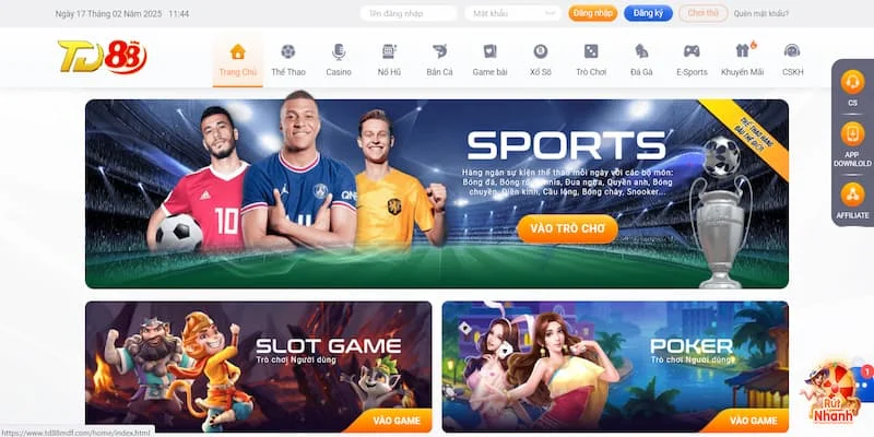 Tải app TD88 – Mang thiên đường giải trí về thiết bị của bạn 1 tai app td88 muc do thuan tien cao