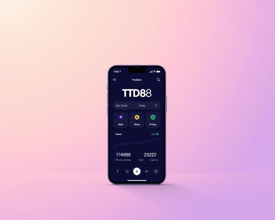 A serene, minimalist illustration showcasing a sleek, intuitive mobile application titled "TD88" against a soft, gradient background. The application's interface features clean typography, elegant data visualizations, and subtle AI-powered indicators, conveying the predictive power and user-friendly nature of this free lottery prediction tool. The overall mood is one of confidence, simplicity, and technological sophistication, inviting the viewer to explore this innovative solution for effortless lottery analysis.